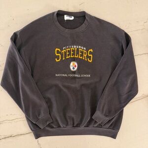 Vintage Pittsburgh Steelers Sweatshirt Crewneck Men XL Gray NFL CSA Made in USA